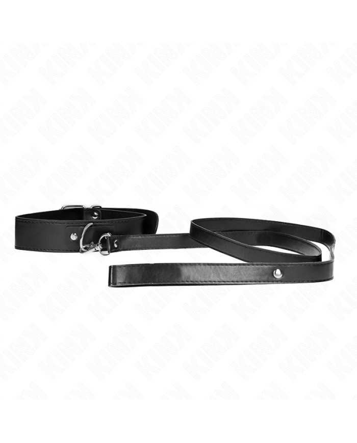 KINK COLLAR CON CORREA 116 CM FINO NEGRO AJUSTABLE 32 50 CM X 8 CM