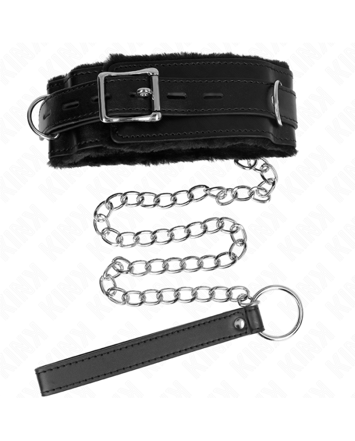 KINK COLLAR CON CORREA 65 CM CON RESTRICCIONES NEGRO AJUSTABLE 36 42 CM X 55 CM