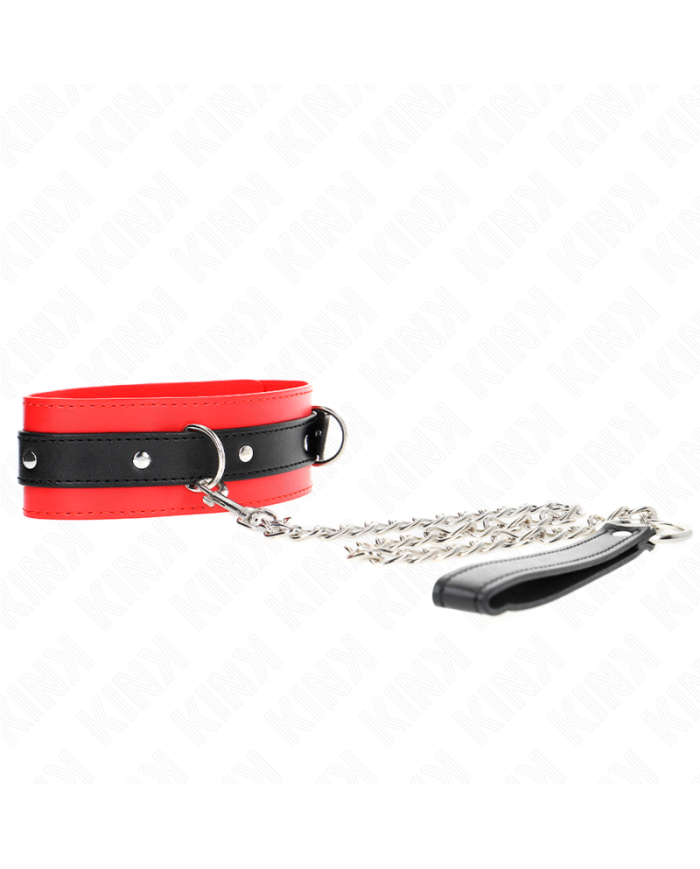 KINK COLLAR CON CORREA 65 CM ROJO 54 X 45 CM