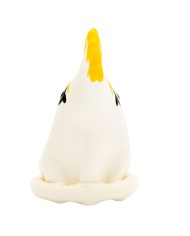 CONDOMERIE PRESERVATIVO DECORATIVO PINTADO A MANO LORO BLANCO
