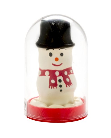 CONDOMERIE PRESERVATIVO DECORATIVO PINTADO A MANO MUNECO DE NIEVE