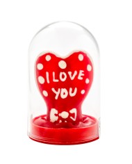 CONDOMERIE PRESERVATIVO DECORATIVO PINTADO A MANO CORAZON TE AMO MODELO 1
