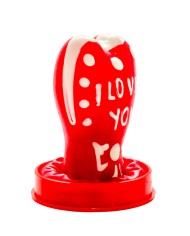 CONDOMERIE PRESERVATIVO DECORATIVO PINTADO A MANO CORAZON TE AMO MODELO 1