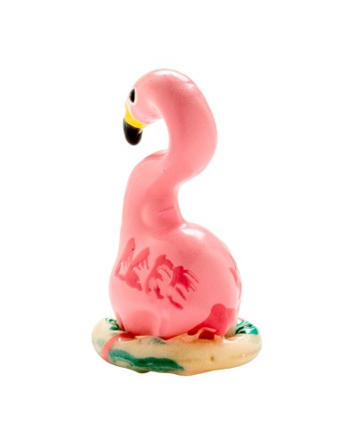 CONDOMERIE PRESERVATIVO DECORATIVO PINTADO A MANO FLAMENCO ROSA
