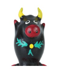 CONDOMERIE PRESERVATIVO DECORATIVO PINTADO A MANO TORO NEGRO MODELO 1