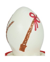 CONDOMERIE PRESERVATIVO DECORATIVO PINTADO A MANO HUEVO DE PASCUA BLANCO