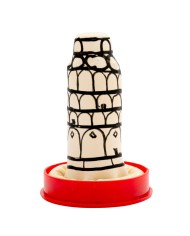 CONDOMERIE PRESERVATIVO DECORATIVO PINTADO A MANO TORRE DE PISA