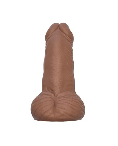 DIABLO PICANTE JUGUETE ANTIESTRES CON FORMA DE PENE COLOR MULATO