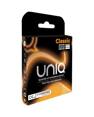 UNIQ CLASSIC PRESERVATIVOS SIN LATEX 3 UNIDADES UNIQ CLASSIC PRESERVATIVOS SIN LATEX 3 UNIDADES