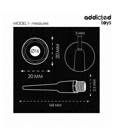 ADDICTED TOYS LIMPIADOR ANAL CON ADAPTADOR UNIVERSAL MODELO 1