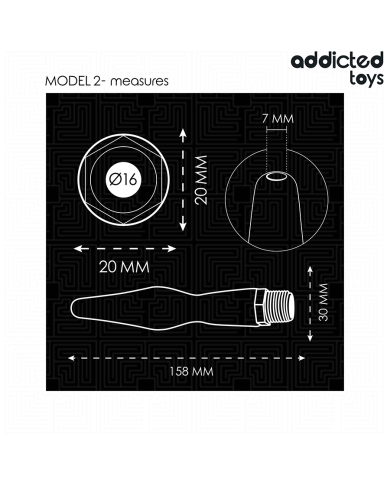 ADDICTED TOYS LIMPIADOR ANAL CON ADAPTADOR UNIVERSAL MODELO 2