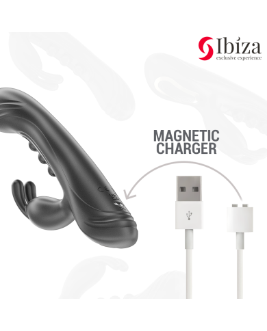 IBIZA VIBRADOR RABBIT PERLAS CON PULSACION