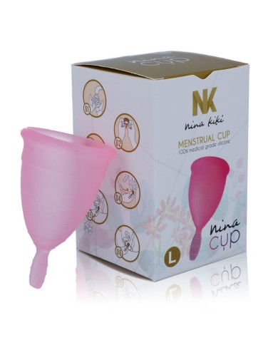 NINA KIKI COPA MENSTRUAL ROSA TALLA L NINA KIKI COPA MENSTRUAL ROSA TALLA L