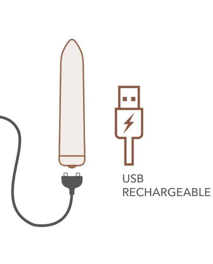 ROCKS OFF BALA VIBRADORA RECARGABLE ROJA