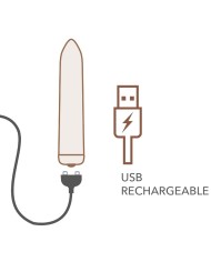 ROCKS OFF BALA VIBRADORA RECARGABLE ROJA