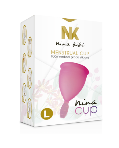 NINA KIKI COPA MENSTRUAL ROSA TALLA L NINA KIKI COPA MENSTRUAL ROSA TALLA L