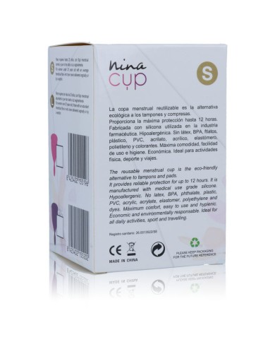 NINA KIKI COPA MENSTRUAL ROSA TALLA S NINA KIKI COPA MENSTRUAL ROSA TALLA S