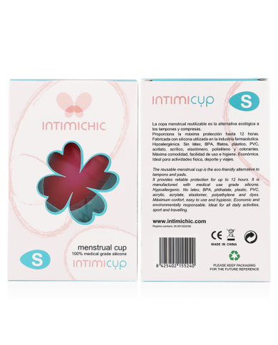 INTIMICHIC COPA MENSTRUAL SILICONA MEDICA TALLA S INTIMICHIC COPA MENSTRUAL SILICONA MEDICA TALLA S