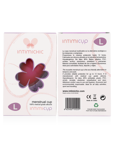 INTIMICHIC COPA MENSTRUAL SILICONA MEDICA TALLA L INTIMICHIC COPA MENSTRUAL SILICONA MEDICA TALLA L