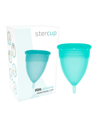 STERCUP COPA MENSTRUAL FDA SILICONA AQUAMARINA TALLA L STERCUP COPA MENSTRUAL FDA SILICONA AQUAMARINA TALLA L