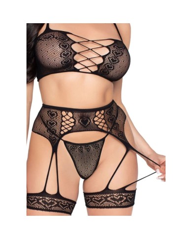 LEG AVENUE SET TOP TANGA LIGUERO