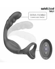 ADDICTED TOYS ANILLO DOBLE VIBRADOR PROSTATICO CONTROL REMOTO