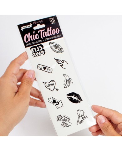 SECRET PLAY SET DE 10 TATTOOS TEMPORALES CANDY COLLECTION