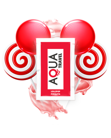 AQUA TRAVEL LUBRICANTE BASE AGUA SABOR PIRULETA 6 ML AQUA TRAVEL LUBRICANTE BASE AGUA SABOR PIRULETA 6 ML