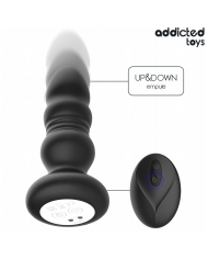 ADDICTED TOYS PLUG ANAL VIBRADOR THRUSTING Y LUZ LED CONTROL REMOTO