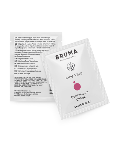 BRUMA 6 ML GEL DESLIZANTE CON ALOE VERA SABOR A CHICLE BRUMA 6 ML GEL DESLIZANTE CON ALOE VERA SABOR A CHICLE
