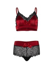 LEG AVENUE SET DOS PIEZAS ROJO Y NEGRO S M