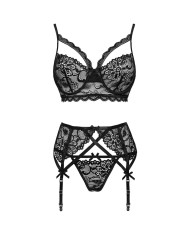 LIVCO CORSETTI FASHION MORIDAM LC 90552 SUJETADOR LIGUERO PANTY NEGRO L XL