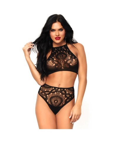 LEG AVENUE SET 2 PIEZAS TOP Y PANTIES S M