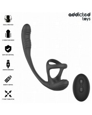ADDICTED TOYS PLUG ANAL VIBRACION Y WAVING 360º Y ESTIMULADOR TESTICULOS