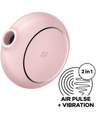 SATISFYER PRO TO GO 3 ESTIMULADOR Y VIBRADOR DOBLE ROSA