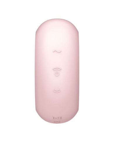 SATISFYER PRO TO GO 3 ESTIMULADOR Y VIBRADOR DOBLE ROSA