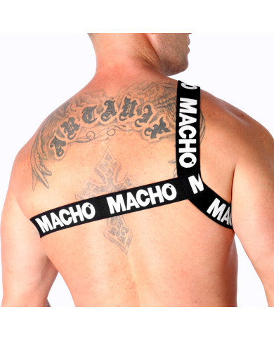 MACHO ROMAN HARNESS WHITE L XL