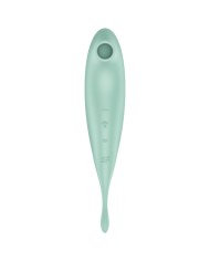 SATISFYER TWIRLING PRO AIR PULSE STIMULATOR VIBRATOR APP GREEN