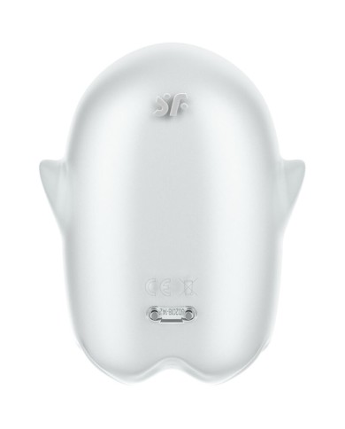 SATISFYER GLOWING GHOST AIR PULSE VIBRATOR WHITE