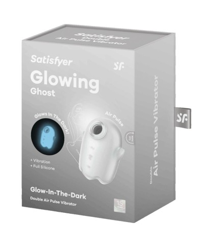 SATISFYER GLOWING GHOST AIR PULSE VIBRATOR WHITE