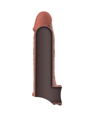 VIRILXL EXTENSION DE PENE LIQUID SILICONE V9 MARRoN