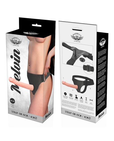 HARNESS ATTRACTION ARNES MELVIN FLESH 19 CM O 4 CM HARNESS ATTRACTION ARNES MELVIN FLESH 19 CM O 4 CM