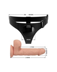 PRETTY LOVE HARNESS BRIEFS ARNeS UNIVERSAL CON DILDO JERRY 218 CM NATURAL