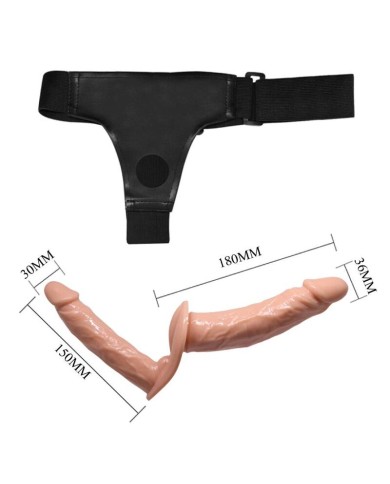 BAILE ULTRA PASSIONATE HARNESS DOBLES DILDOS CON ARNES