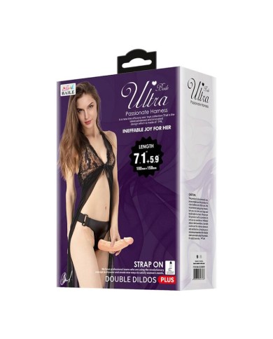 BAILE ULTRA PASSIONATE HARNESS DOBLES DILDOS CON ARNES