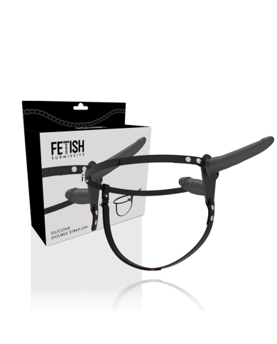 FETISH SUBMISSIVE HARNESS DOBLE PENETRACION NEGRO FETISH SUBMISSIVE HARNESS DOBLE PENETRACION NEGRO