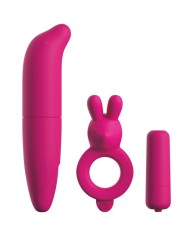 CLASSIX KIT PARA PAREJAS CON ANILLO BALA Y ESTIMULADOR ROSA