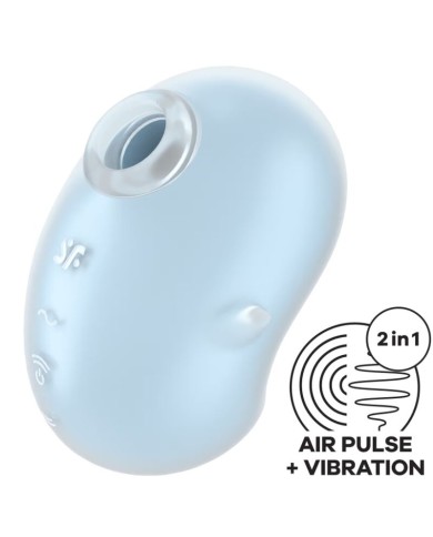 SATISFYER CUTIE GHOST VIBRADOR LAY ON AZUL CLARO