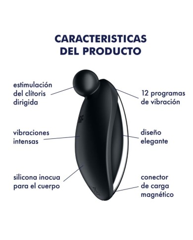 SATISFYER SPOT ON 2 VIBRADOR LAY ON NEGRO SATISFYER SPOT ON 2 VIBRADOR LAY ON NEGRO
