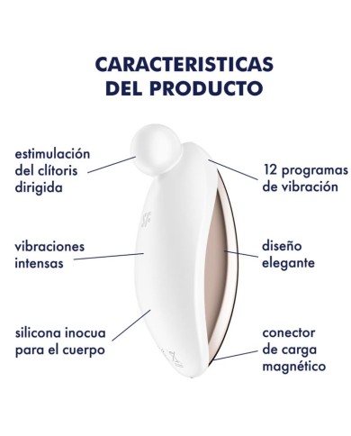 SATISFYER SPOT ON 2 VIBRADOR LAY ON BLANCO SATISFYER SPOT ON 2 VIBRADOR LAY ON BLANCO